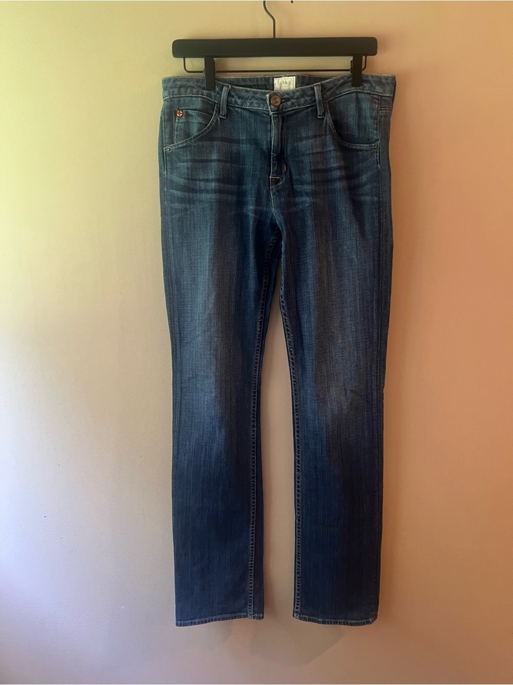 Hudson Jeans Women's Dark Blue Straight Leg Denim